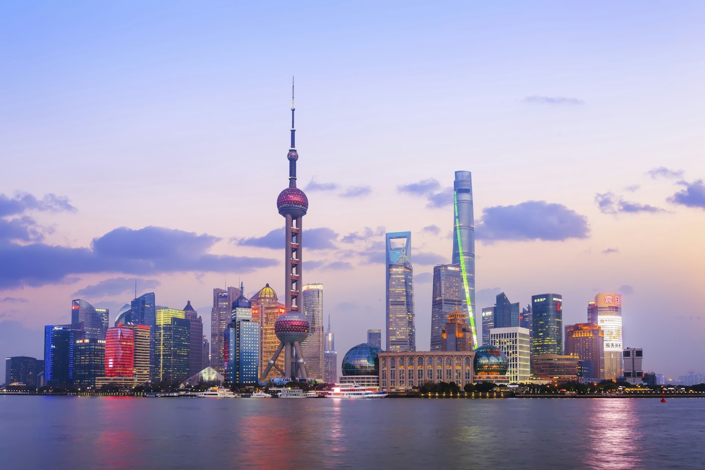 Paesaggio urbano di Shanghai, riferimento per il viaggio in Cina